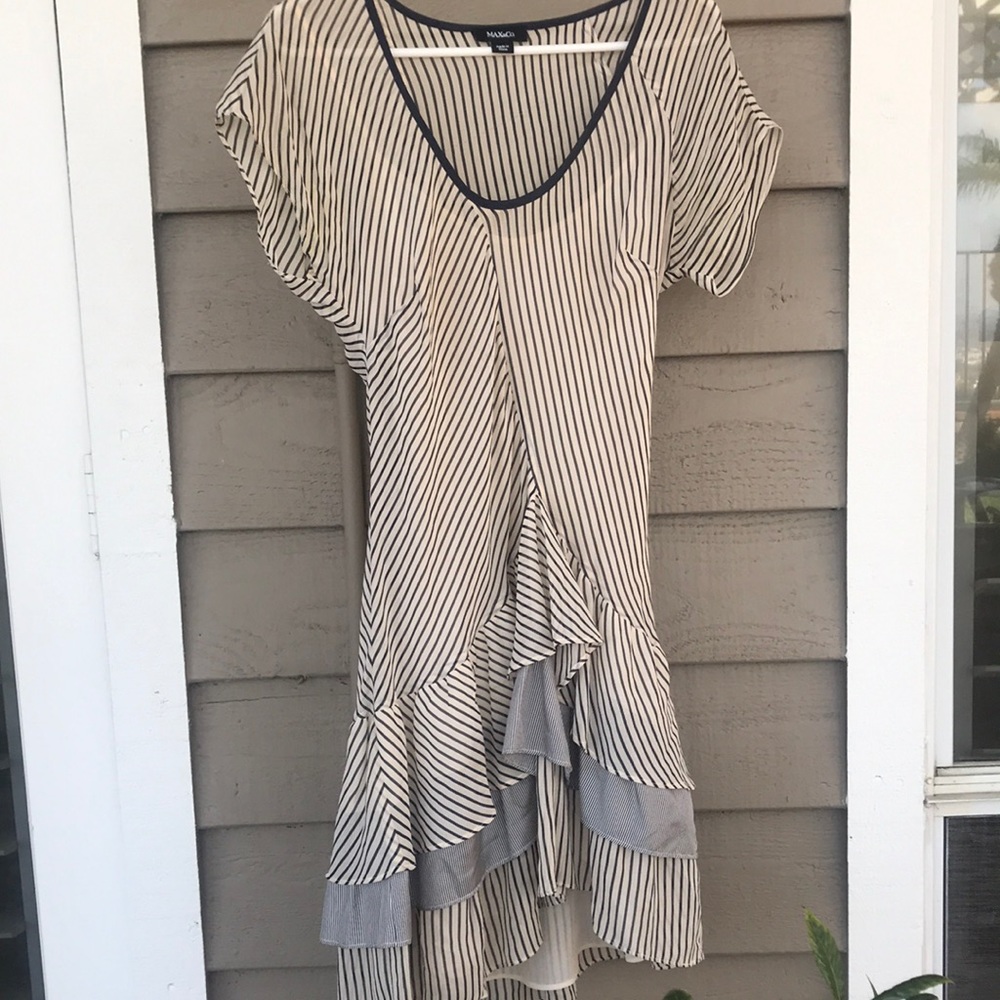 MaxMara Silver and Gray Mini Dress